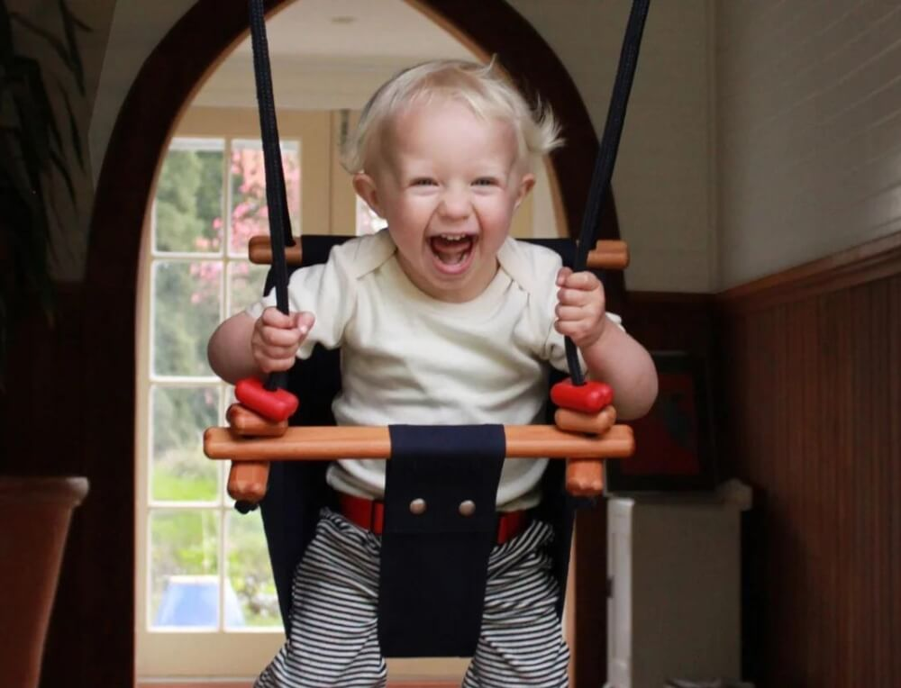 Baby and Toddler Swing  - Baby and Toddler Play - Oskar's Wooden Ark - Australia