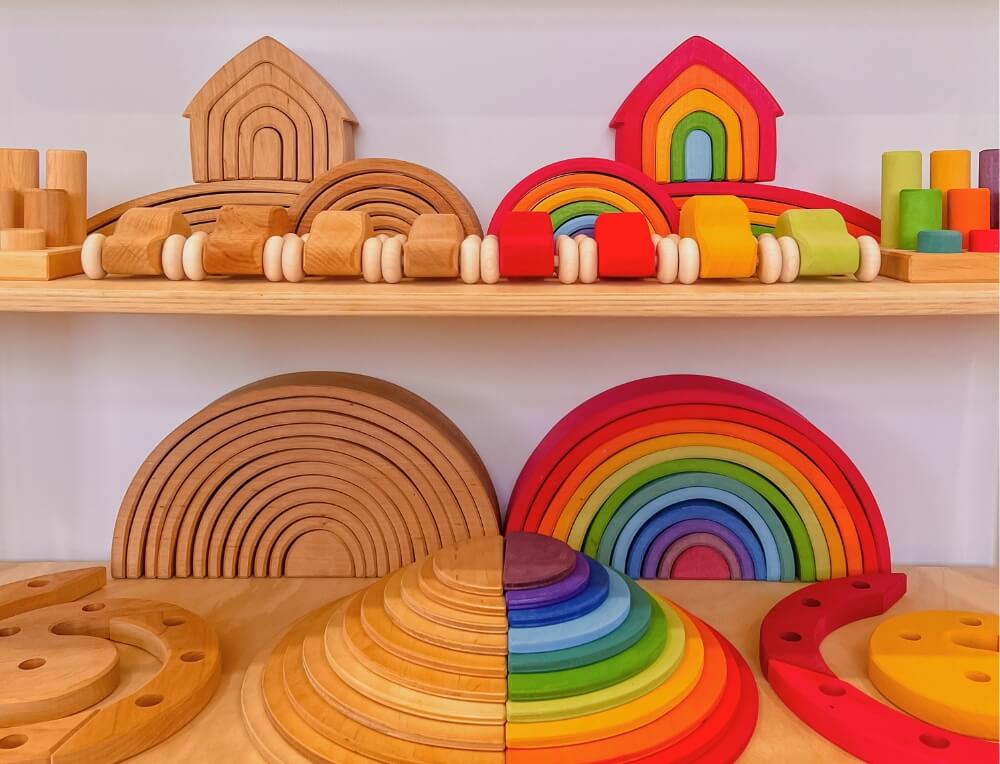 Grimm's Wooden Toys Colour Collections from Oskar's Wooden Ark in Australia