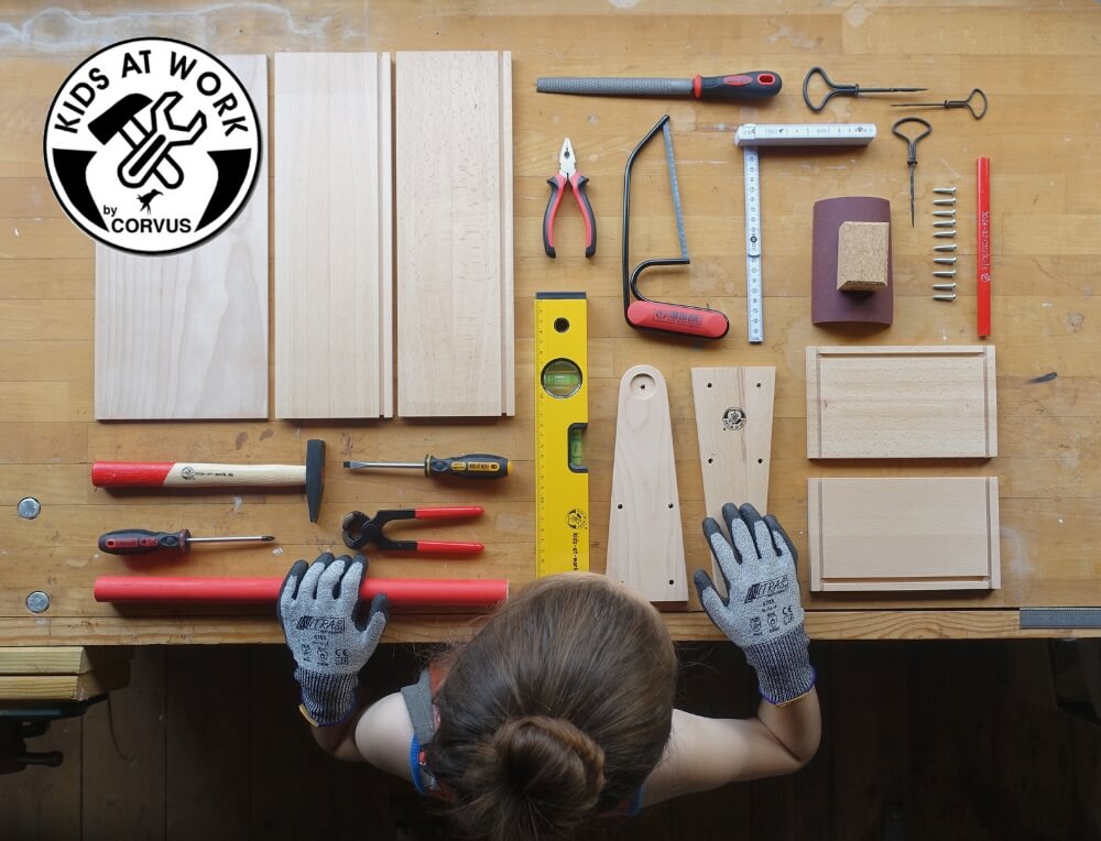 Kids at Work children's woodworking and DIY tools form Oskar's Wooden Ark in Australia