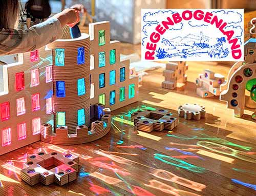 Regenbogenland Rainbow Land Building Blocks from Oskar's Wooden Ark in Australia