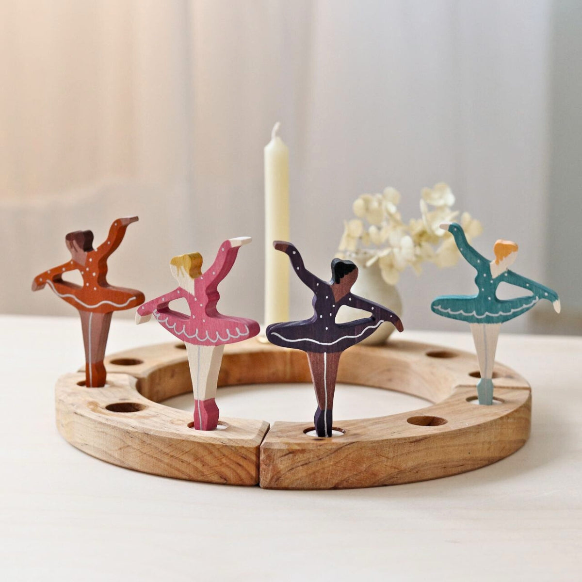 Grimm's Ballerina Lilac Scent Candle Holder Decoration from Australia