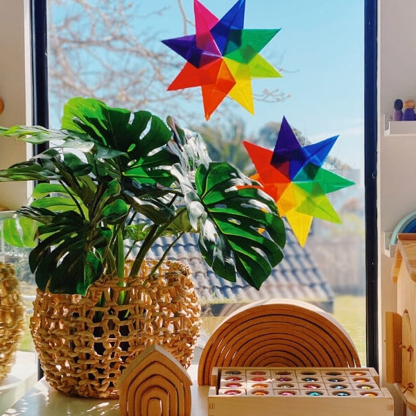 Create Waldorf Rainbow Window Stars