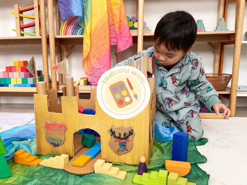Create your own Cardboard Castle for Small World Play - Craft Activity for Kids