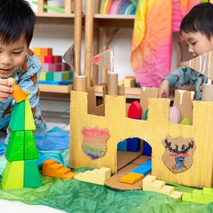 Create your own Cardboard Castle for Small World Play - Craft Activity for Kids