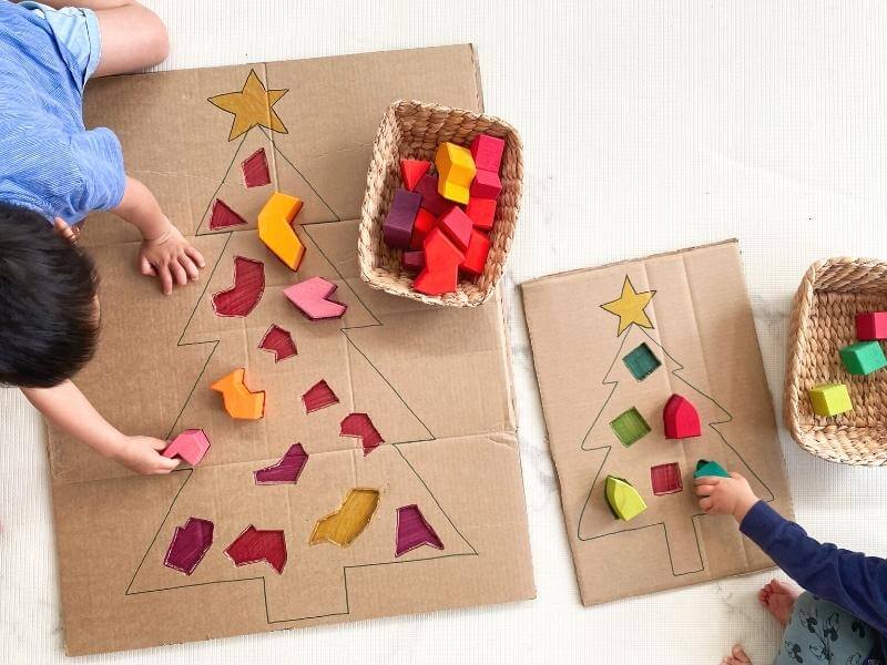 Festive Fun: DIY Christmas Tree Shape - Puzzle