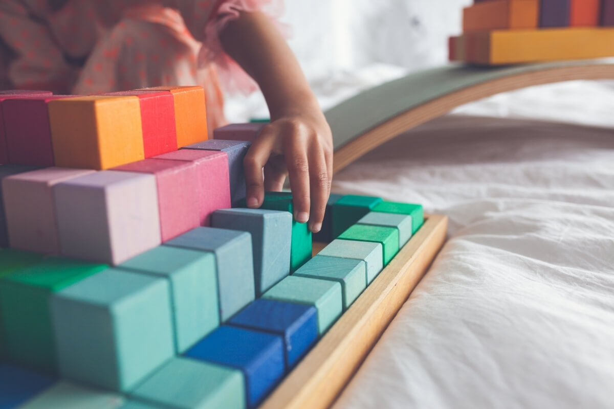 Grimm's Large Stepped Pyramid Heirloom Toy 