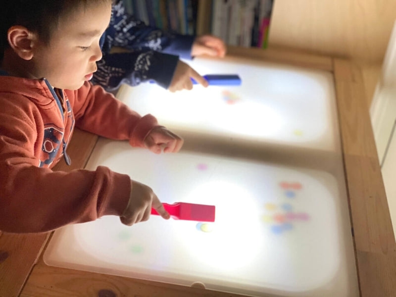 Learning Activity: DIY Light Table & Magnetic Sensory Play