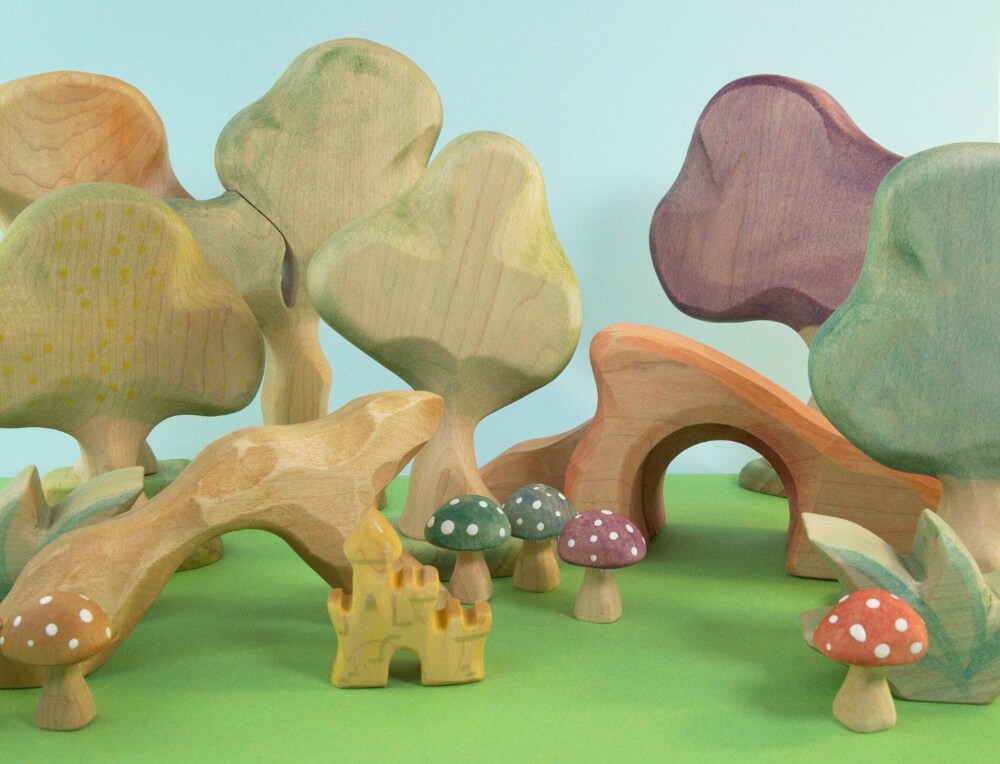 NOM Handcrafted Landscapes and Trees from Oskar's Wooden Ark in Australia