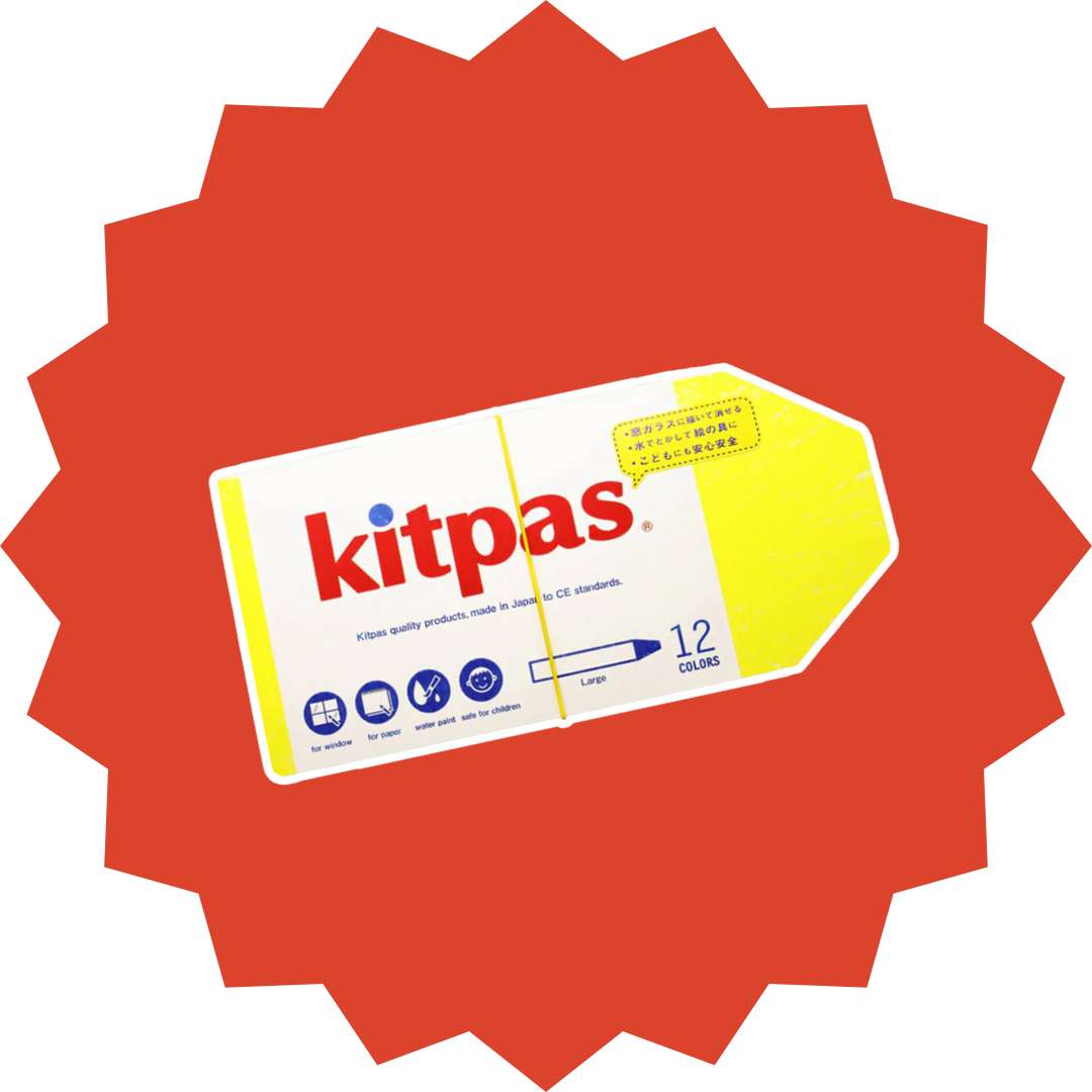 Overstocked Kitpas crayons on sale at Oskar's Wooden Ark, Australia