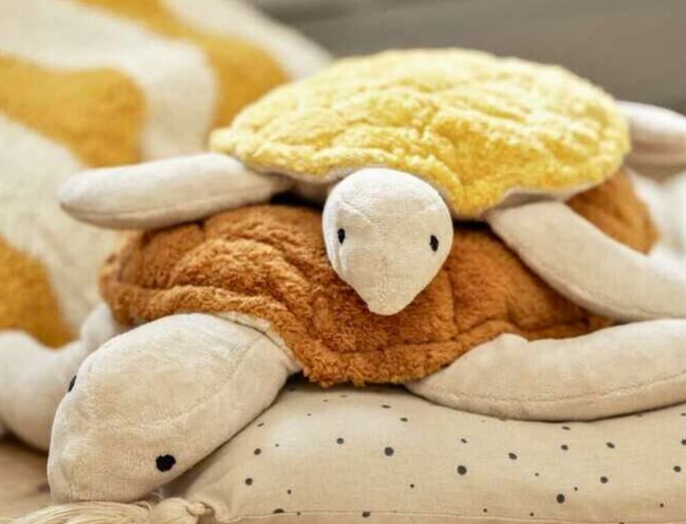 SENGER soft toy turtles stacked on top of each other - overstocked items on sale at Oskar's Wooden Ark