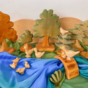 Predan wooden toys in an imaginative small world play scene from Australia