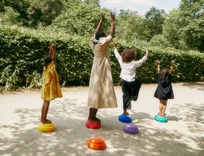 Stapelstein Balancing Stepping Stones for Kids in an outdoor education setting, Australia