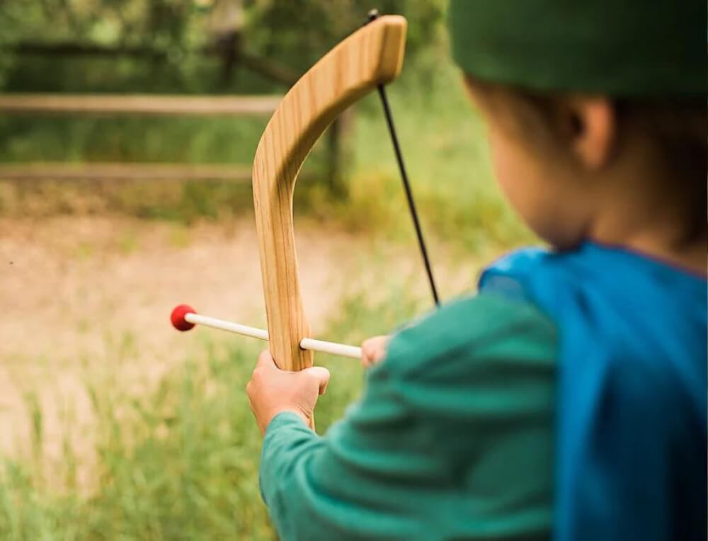 From Jennifer Bow and Arrows, Target, Sword and other handmade wooden toys for children. Available in Australia from Oskar's Wooden Ark.