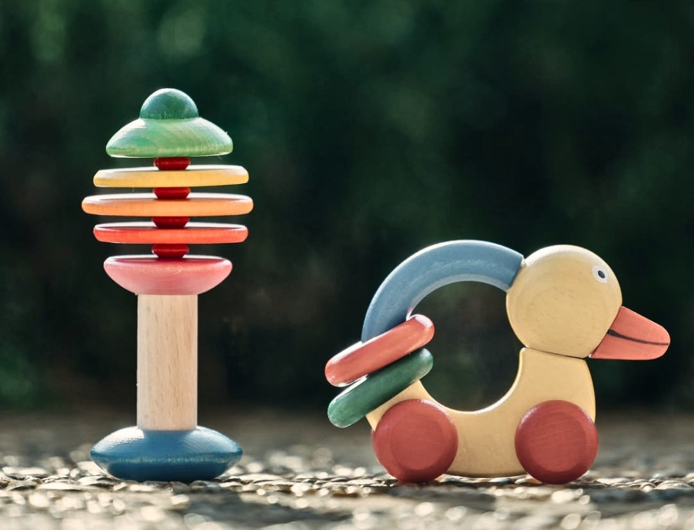 nic Bio-Range Wooden Toys for Toddlers, with plant-based dyes - Online, Australia