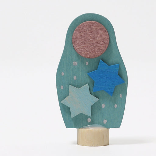 GR-03994 Grimm's Matryoshka Blue Candle Holder Decoration