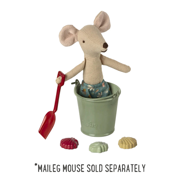 Maileg Miniature Beach Toys Bucket, Shovel, and Shells from Australia