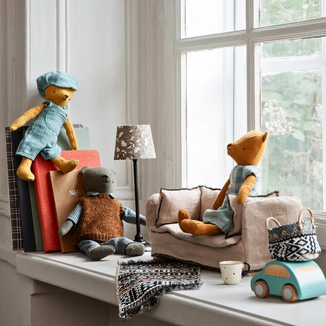 Maileg Miniature Rabbit Family with Living Area Accessories, Furniture, and Appliances from Australia