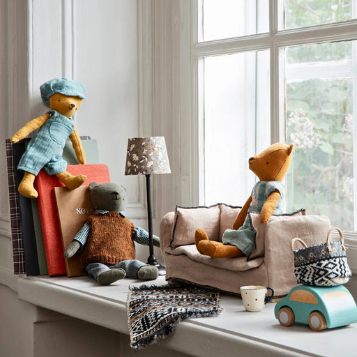 Maileg Miniature Rabbit Family with Living Area Accessories, Furniture, and Appliances from Australia