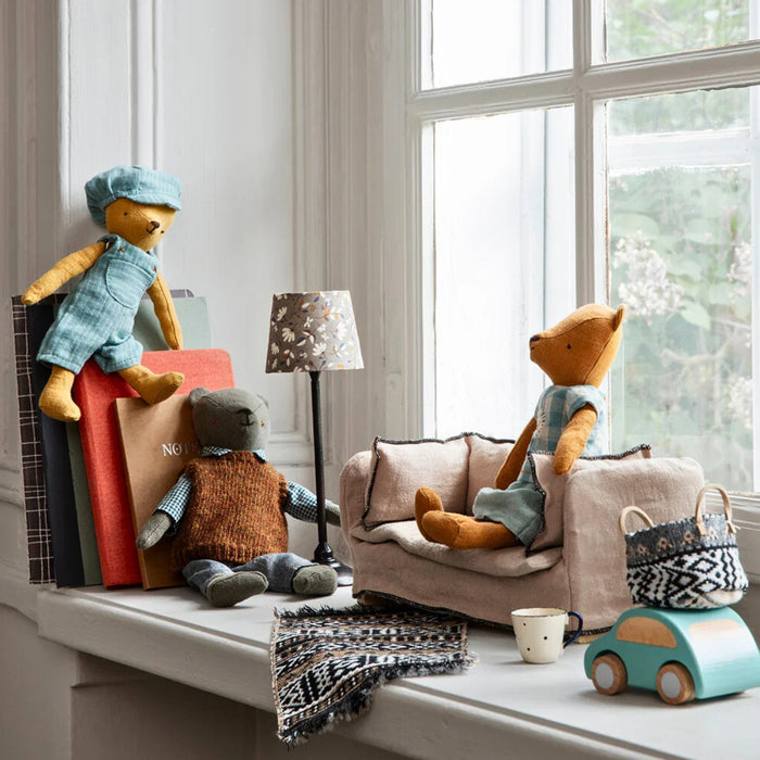 Maileg Miniature Rabbit Family with Living Area Accessories, Furniture, and Appliances from Australia