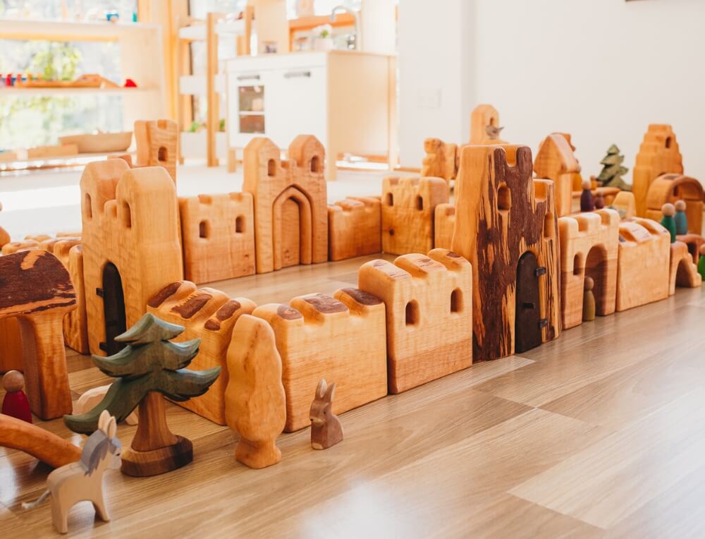 Bikeho Natural Castle Pieces - Oskar's Wooden Ark Australia