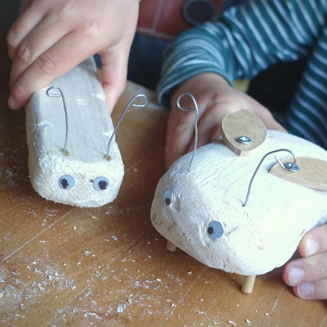 Kids at Work Simple Wooden Bugs Tutorial
