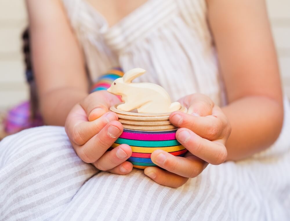 Eco-friendly, natural Easter gifts for children from Oskar's Wooden Ark in Australia