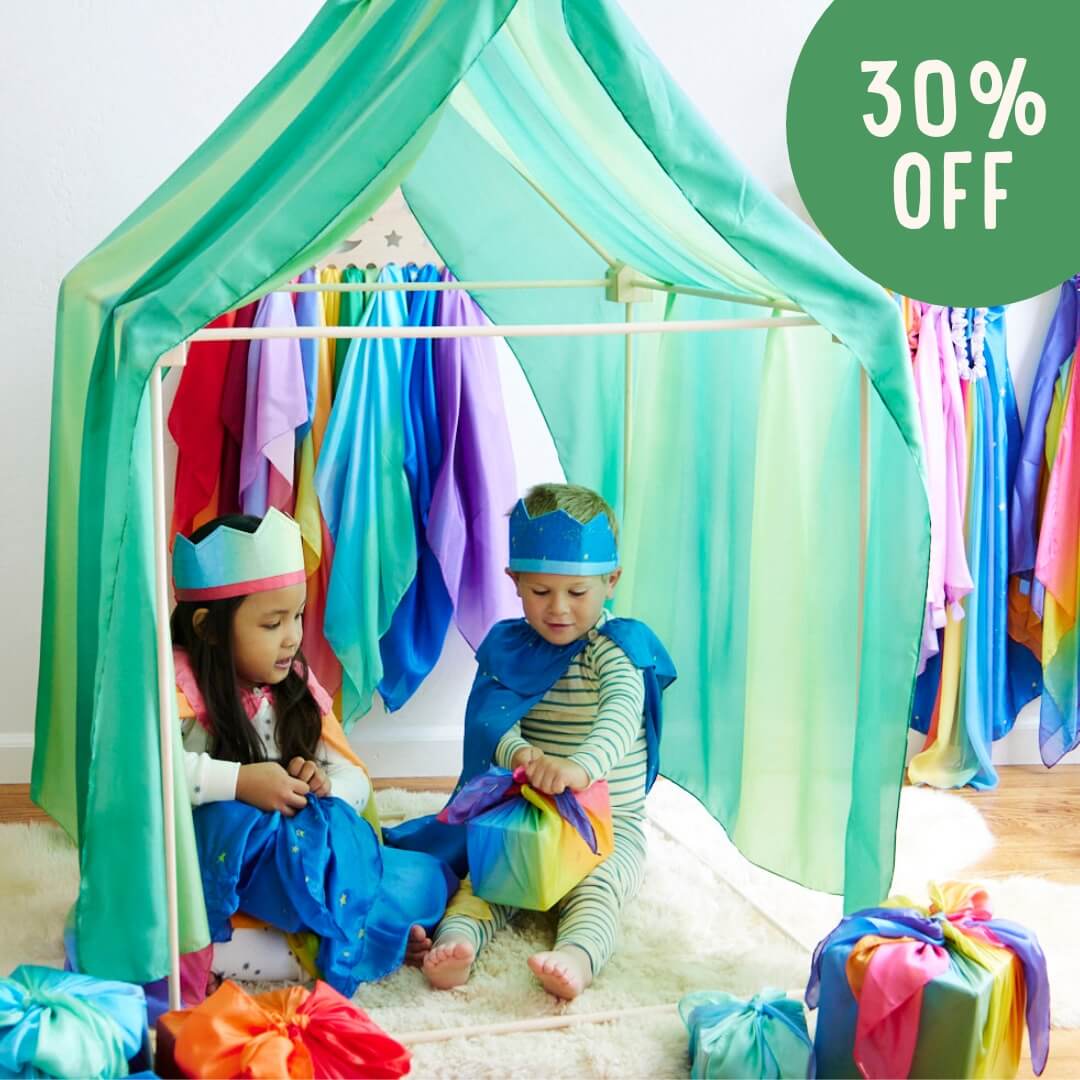 30% OFF Sarah's Silks Playsilks and Dress-Ups at Oskar's Wooden Ark in Australia this Christmas