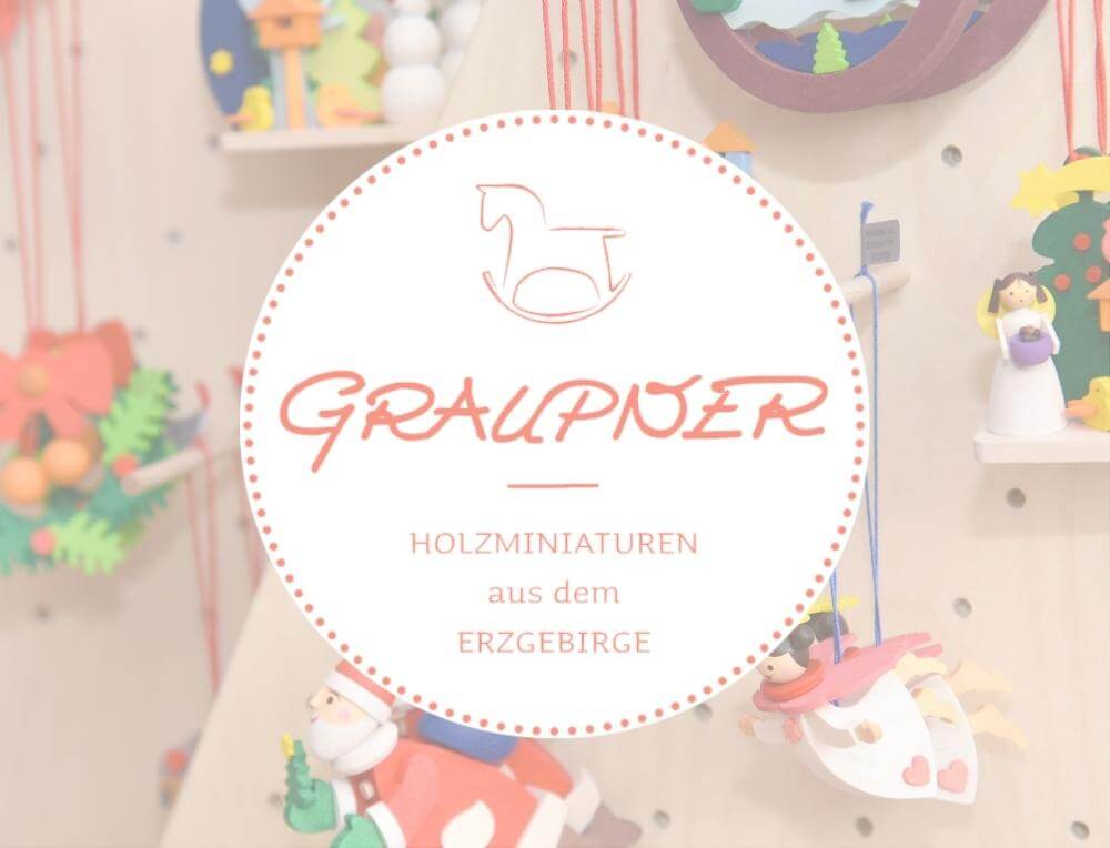 Graupner Wooden Miniatures and Christmas Ornaments from Oskar's Wooden Ark - Distributed in Australia by Wooden Playroom
