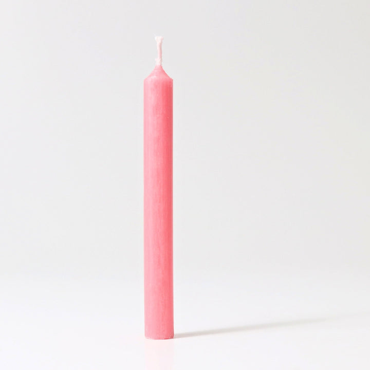 Grimm's 10% Beeswax Pink Candles in Pack of 12 from Australia