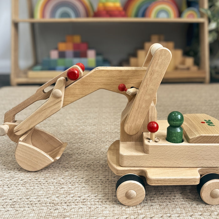 nic Creamobil Shovel Excavator Educational Toys for Kids- Oskar's Wooden Ark, Online - Australia