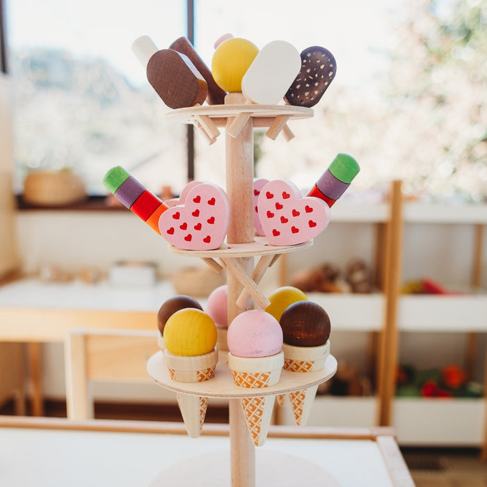 Erzi Wooden Ice Cream Set Play Food Australia — Oskar's Wooden Ark