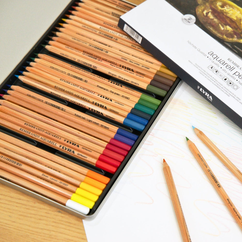 Lyra Rembrandt Aquarelle Watercolor Pencil Assorted Colours in Tin Case from Australia