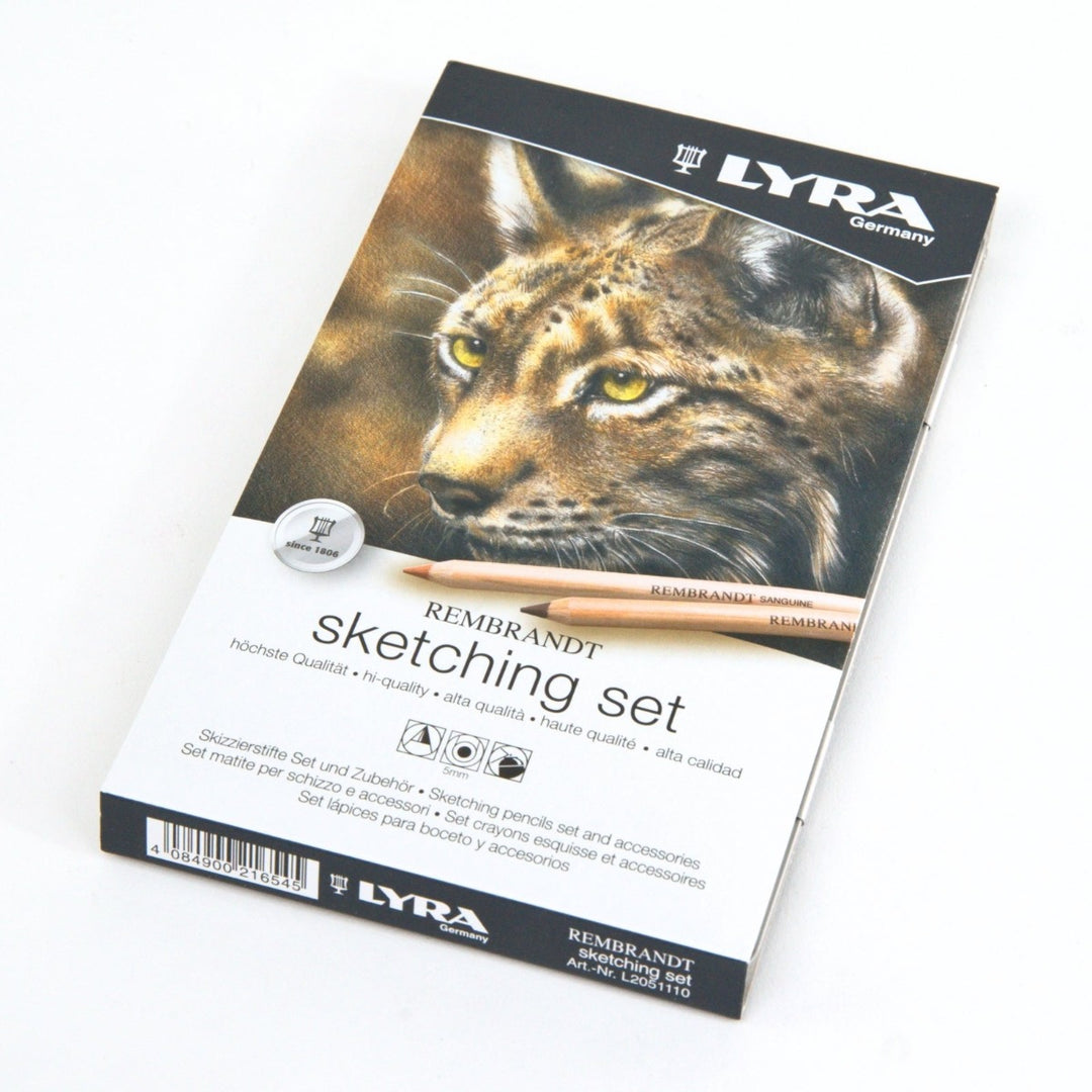 LYRA Rembrandt Sketching Set 11 Pieces in Tin Case from Australia