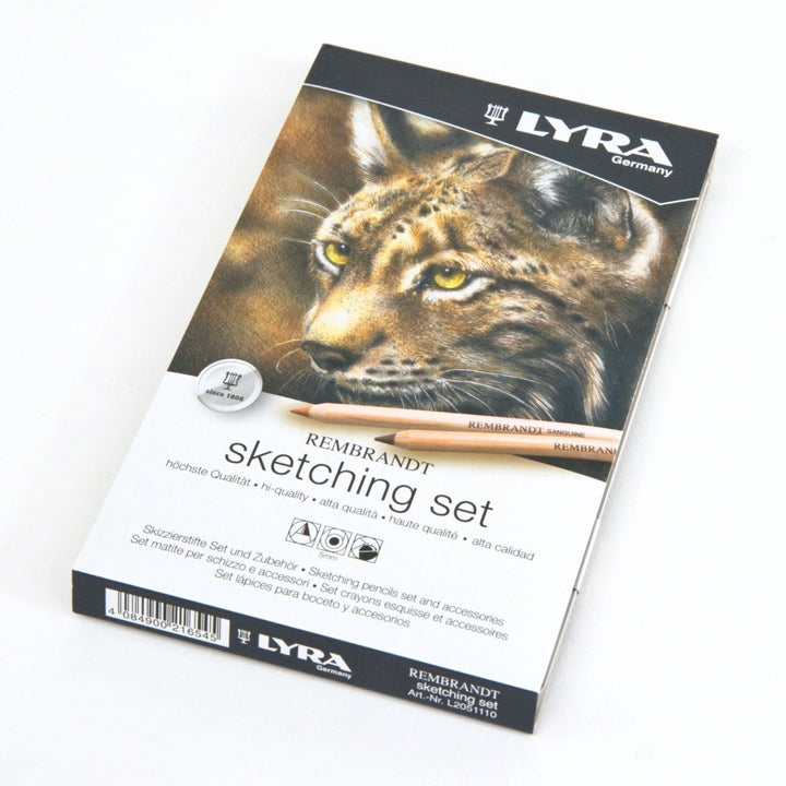 LYRA Rembrandt Sketching Set 11 Pieces in Tin Case from Australia