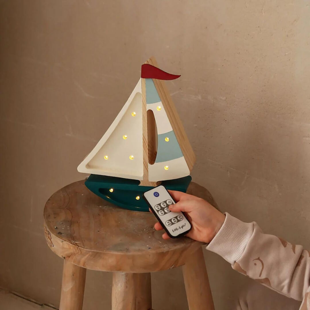 Features of Little Lights children's lamps from Oskar's Wooden Ark in Australia