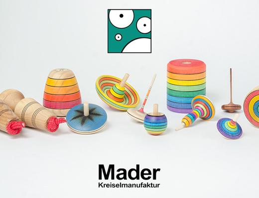 Mader spinning tops and toys from Oskar's Wooden Ark in Australia