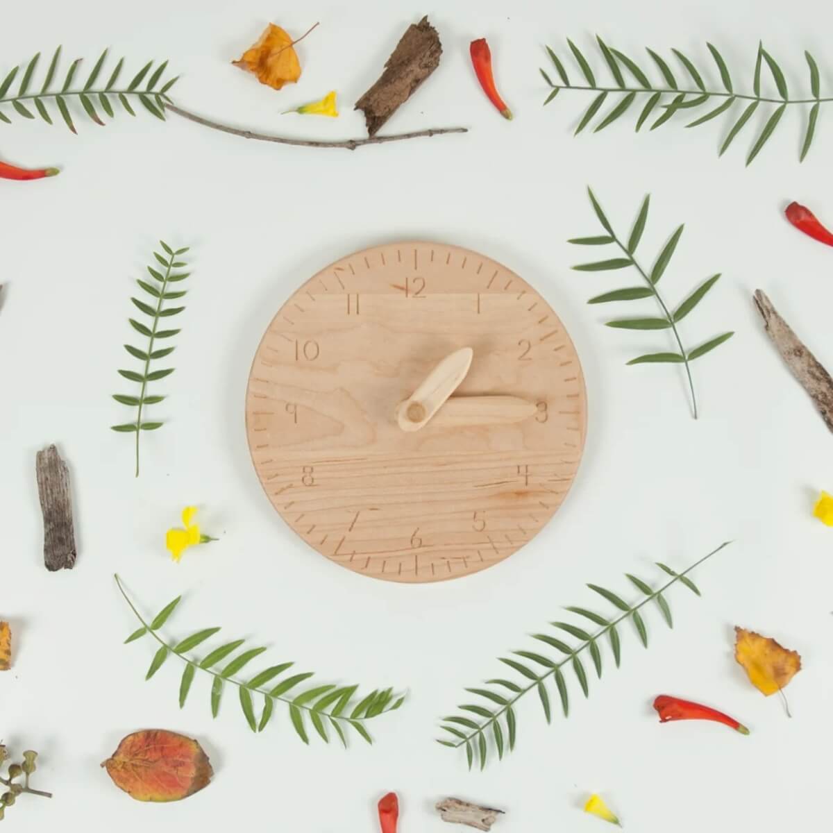 From Jennifer wooden clock for morning circle time - Oskar's Wooden Ark