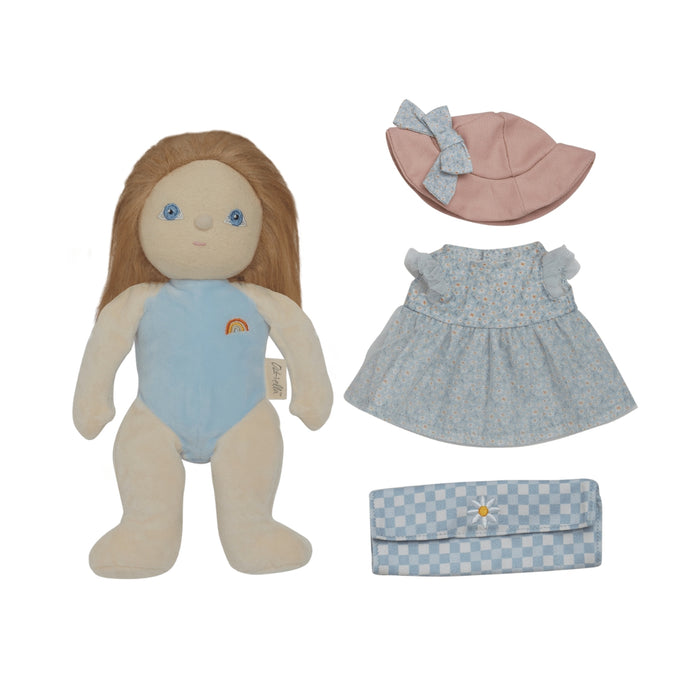 OETDDA-DRE-TE-P Olli Ella Dress Me Dinky - Penelope Petals