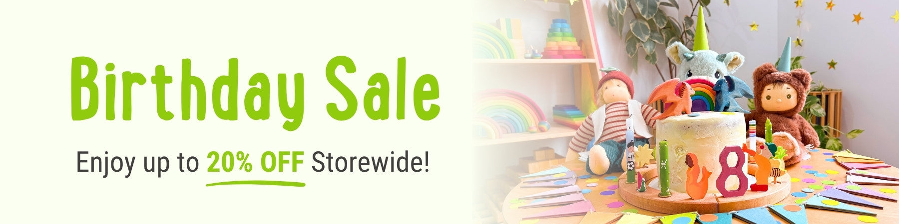 Oskar's Wooden Ark 8th Birthday Sale