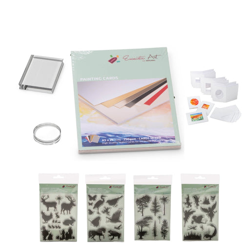Card Making Bundle with Art Stamps