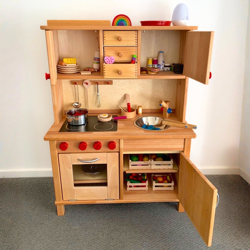 70428828 Gluckskafer Play Kitchen with Upper Cupboard