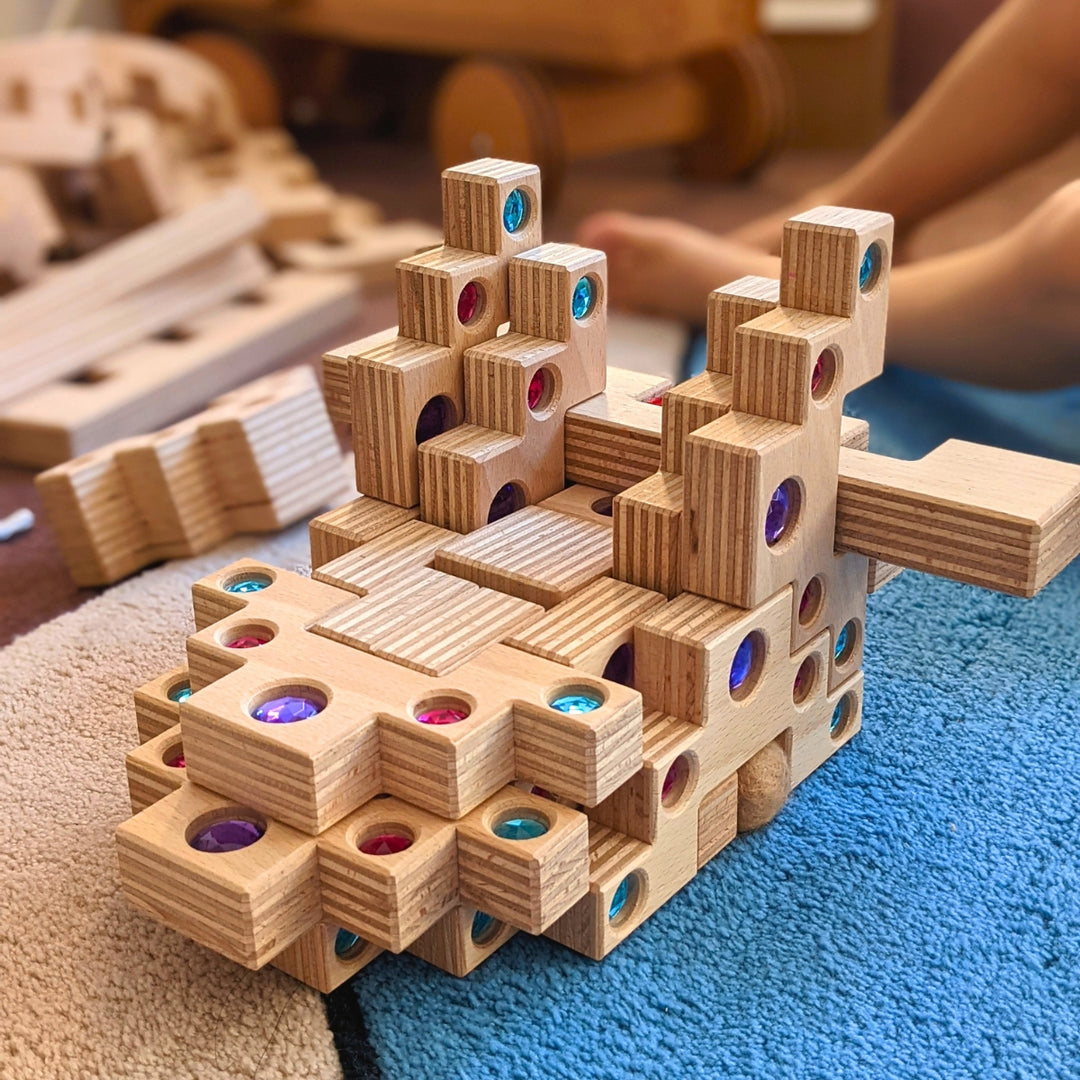 Regenbogenland Slats - Premium Interlocking Wooden Construction Set - Australia