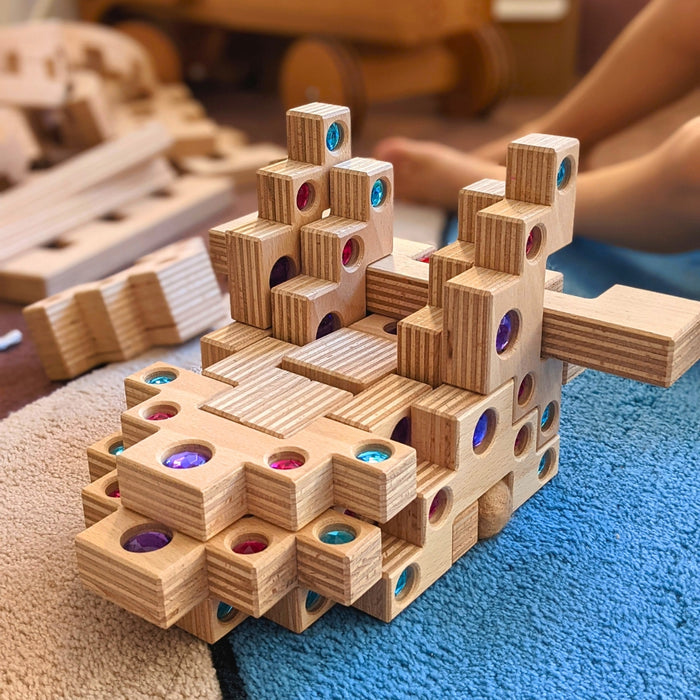 Regenbogenland Slats - Premium Interlocking Wooden Construction Set - Australia