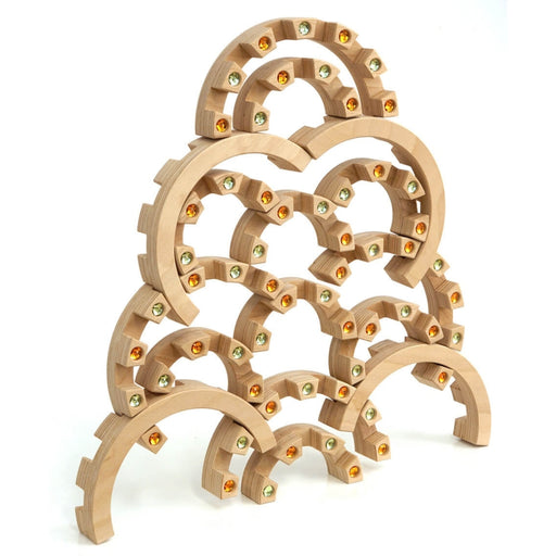 Regenbogenland Colosseum - Premium Interlocking Wooden Construction Set - Australia