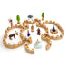 Regenbogenland Premium Interlocking Wooden Construction Set - Australia