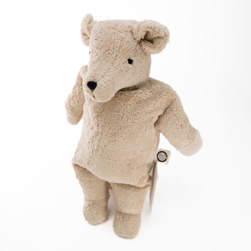 SENGER Cuddly Animal - Small Bear - Linen - Removable Heat/Cool Pack - Natural Organic Soft Toy - Online, Australia