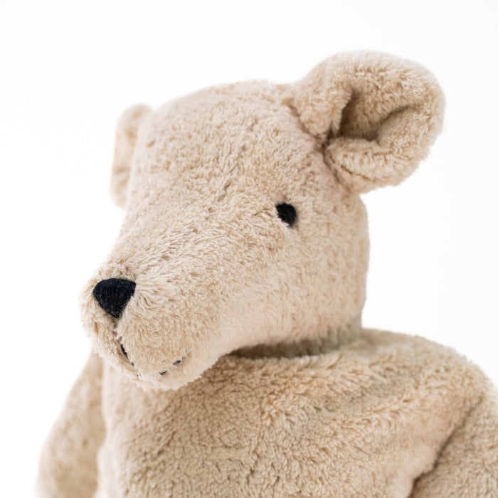 SENGER Cuddly Animal - Small Bear - Linen - Removable Heat/Cool Pack - Natural Organic Soft Toy - Online, Australia
