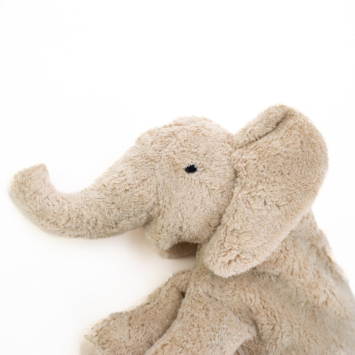 SENGER Cuddly Animal - Small Elephant - Linen - Removable Heat/Cool Pack - Natural Organic Soft Toy - Online, Australia