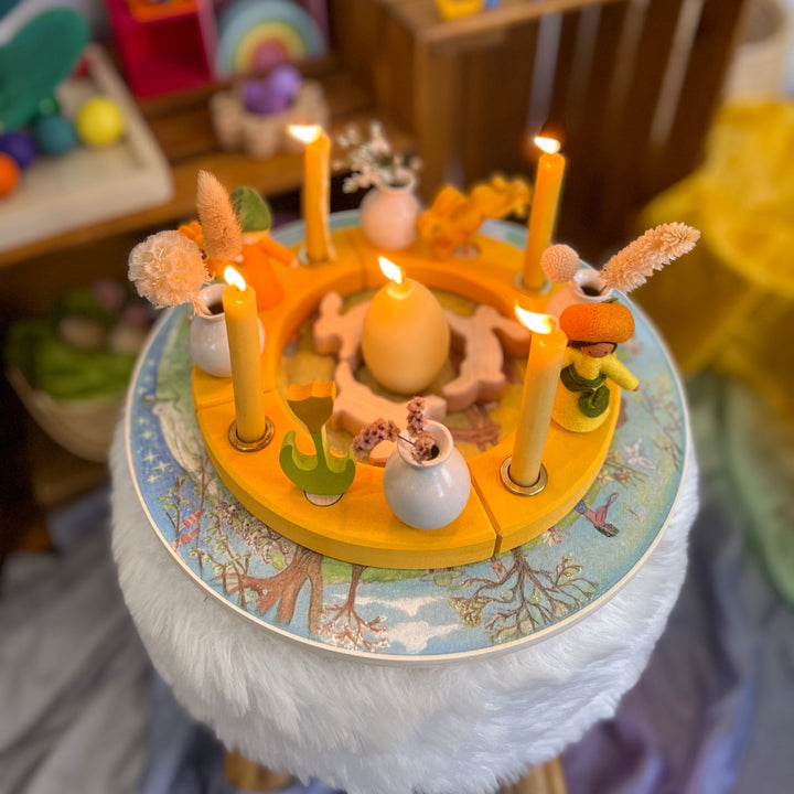 Beeswax Birthday Ring Candles 11x1.3cm, Box of 20
