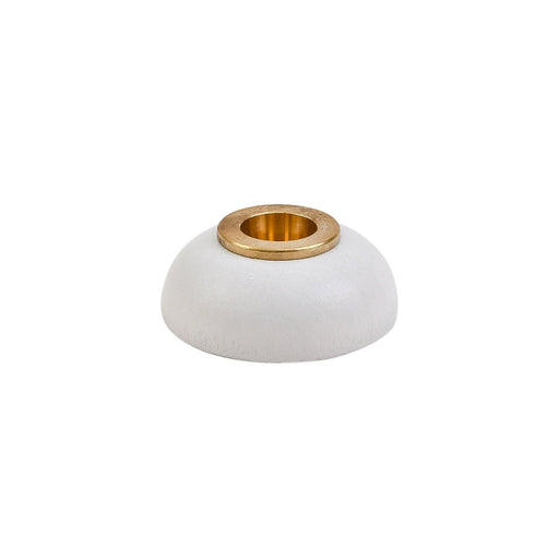 Ahrens Candle Holder for Celebration Ring Candle - Brass Insert, White from Australia